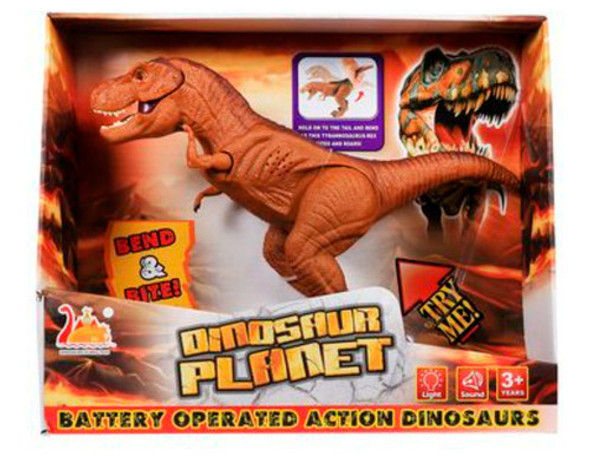 Dinosaurio Con Luz Y Sonido En Caja 30x25cm - C200271 0