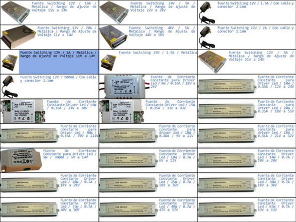 Fuente Tiras Led Cctv Camaras 12v 2a Regulador Trafo-p 1