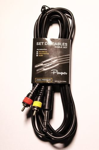 Cable Profesional Rca A Plug Stereo 3 Mtrs Parquer Cuota 1