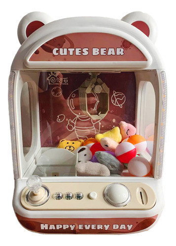 Mini Máquina De Pegar  Bichinhos Pelúcia Luz Musical Novo 0