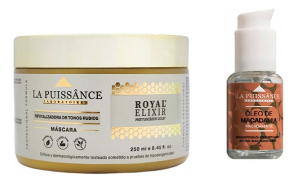 Mascara Royal Elixir 250ml +oleo  Macadamia La Puissance 0
