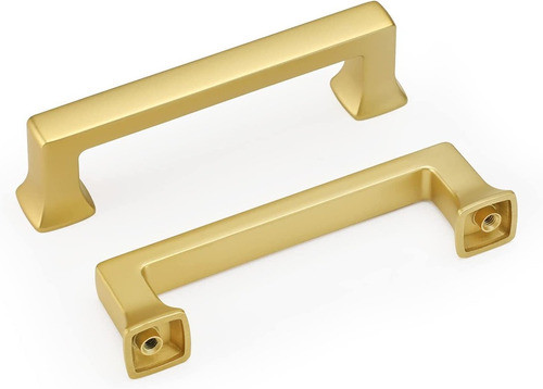 Manijas De Gabinete Simil Oro Cepillado De 96mm-10un 0
