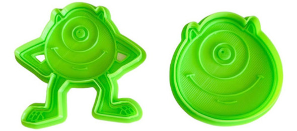 Kit Set Cortantes De Repostería Galletita Masa Mike Wazowski 0