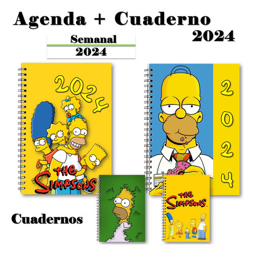 Agenda Semanal Simpson Regalos 2024 Pdf 100% Editable 1