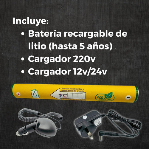Kit Batería Recargable + 2 Cargadores Para Arreador Peón 1