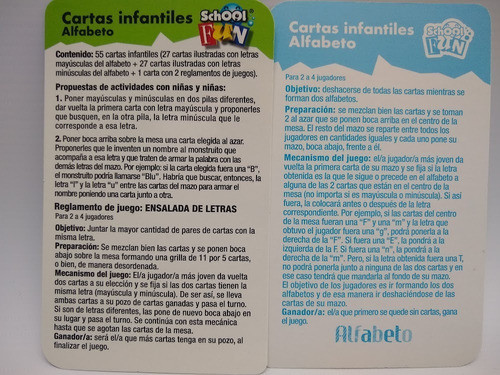 Cartas Educativas Alfabeto 1