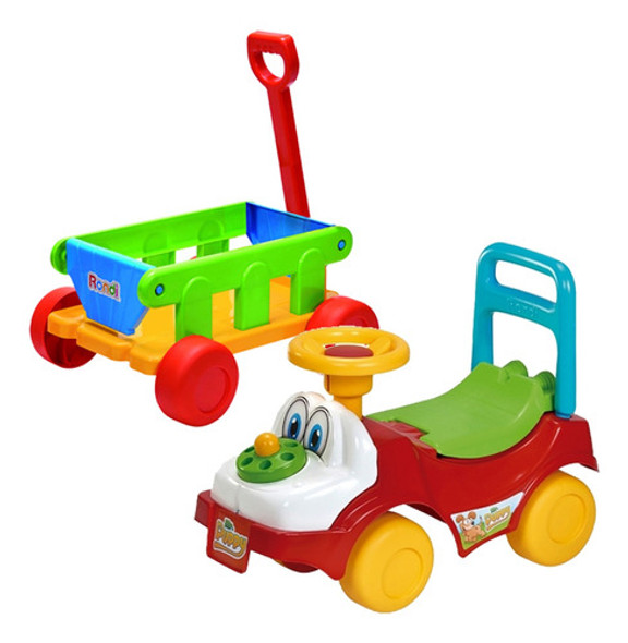 Pata Pata Wagon Rondi Combo X 2 Plaza Blanda Andarin Coche 0