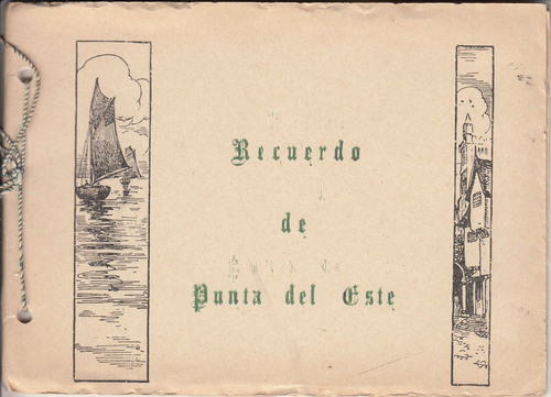 Souvenir Punta Del Este 8 Ilustraciones En Tinta China Raro 0