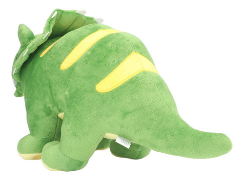 Animal De Pelúcia Triceratops, Verde, Macio, Fofo, Seguro 1