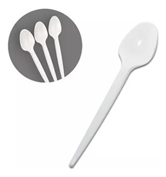 Cucharas Descartables/sundae Plásticas X 500 Unidades 1