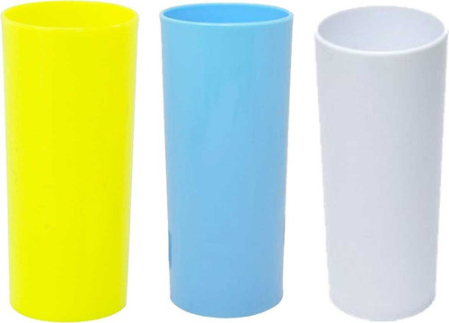 20 Copos Long Drink Resinado Para Sublimação + Brinde 1