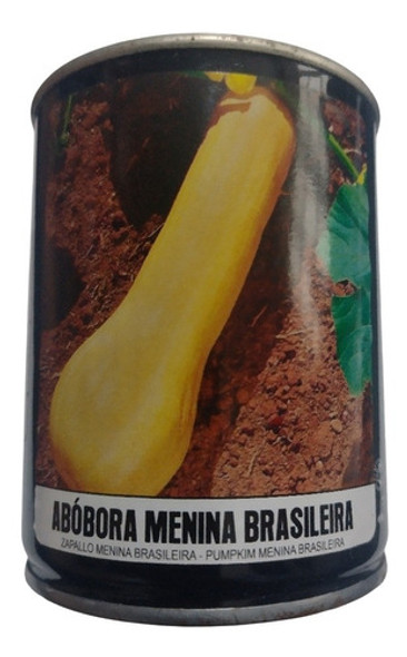 Semente De Abóbora Menina Brasileira Amarela Feltrin - 100g 0