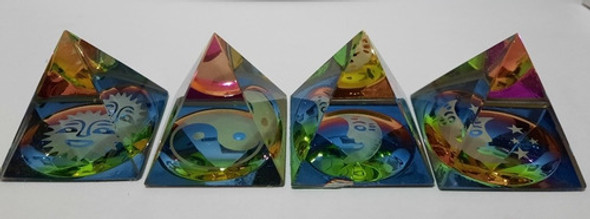 X4 Piramide Cristal Adorno Energéticas Souvenirs Adorno 0