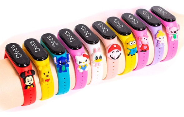 Relojes Led Por Mayor Modelos Infantiles, Oferta X10 Unidade 0