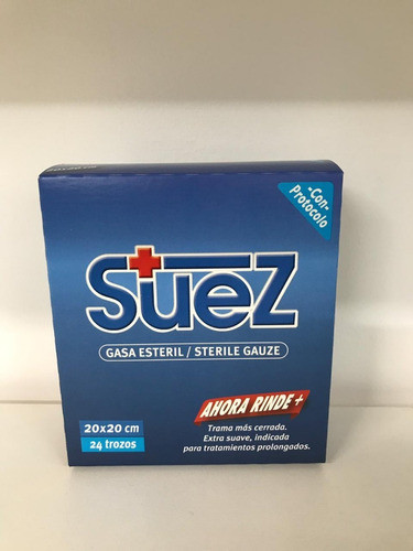 X10 Cajas De Gasas Suez 20x20- 24 Trozos 1