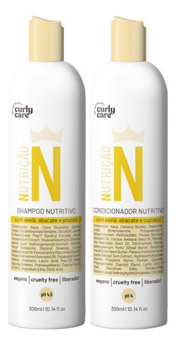 Shampoo E Condicionador Nutritivo Linha N Curly Care 3x300ml 0
