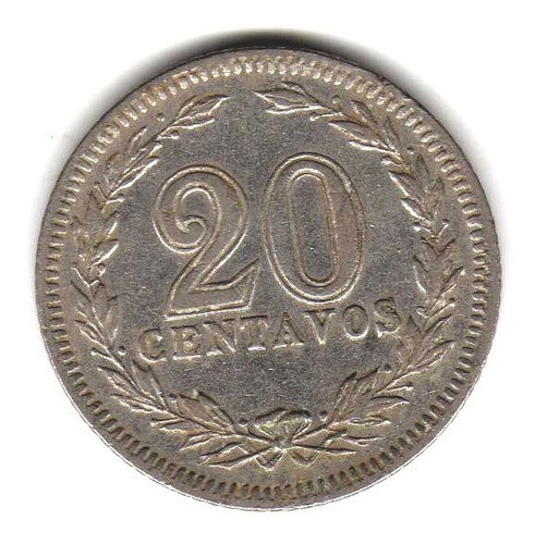 Moneda Argentina Niquel 20 Centavos 1923 Mb+ 1