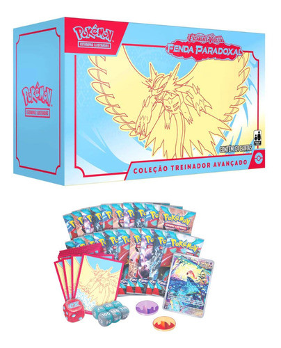 Cartas Pokémon Box Elite F. Paradoxal Valentia Férrea Copag 1