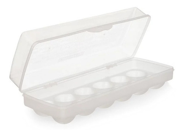 Porta Ovos Plástico Transparente Com Tampa - 12 Cavidades 0