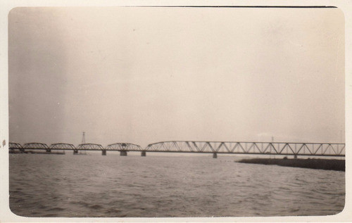 1931 Fotografia Puente Santiago Vazquez Barra Santa Lucia 0