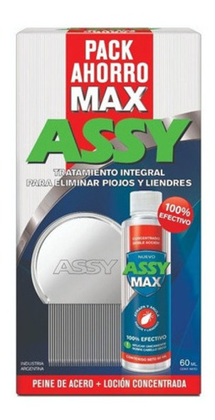 Assy Pack Ahorro Max Para Piojos Loción Assy Max + Peine 0