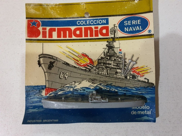 Antiguo Juguete Barco De Guerra Birmania Numero 2 0