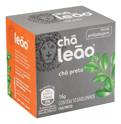 6 Caixas Chá Leão Chá Preto 10 Sachês 16g 1