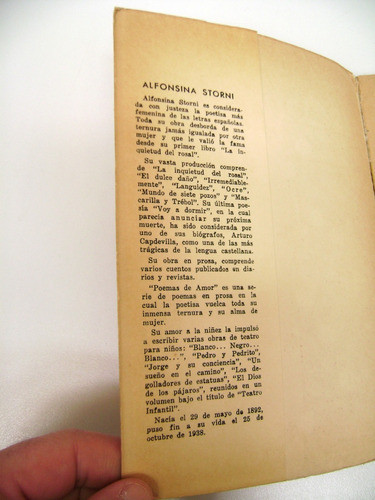 Poesias Sueltas Alfonsina Storni 1964 Editora Latino A Boedo 1