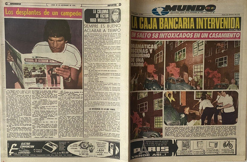 Mundocolor Nº 30 Diario, Nov 1976, Carlos Monzón. Ex4 0
