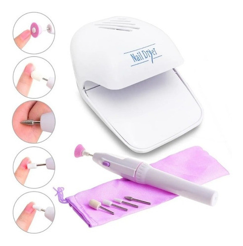 Set  Secador Y Torno Para Uñas 0