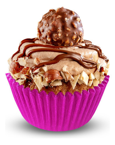 45 Forminhas Para Cupcake - Rosa Pink - Vai Ao Forno! 0
