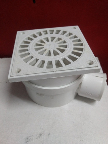Pileta De Ducha Receptaculo Rejilla Pvc 10x10 1