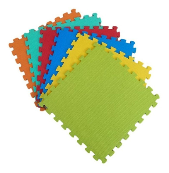Kit 9 Tatames Tapetes Eva 100x100x1m 10mm Com Bordas 0