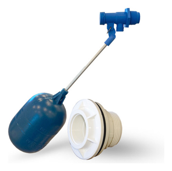 Kit Flotador Plástico De 1/2 O 3/4´´ Y Salida De Tanque 1´´ 0