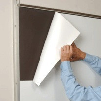 Pizarra Blanca Rollo Adhesivo 45 Cm X 3 Unidad + 1 Borrador 1