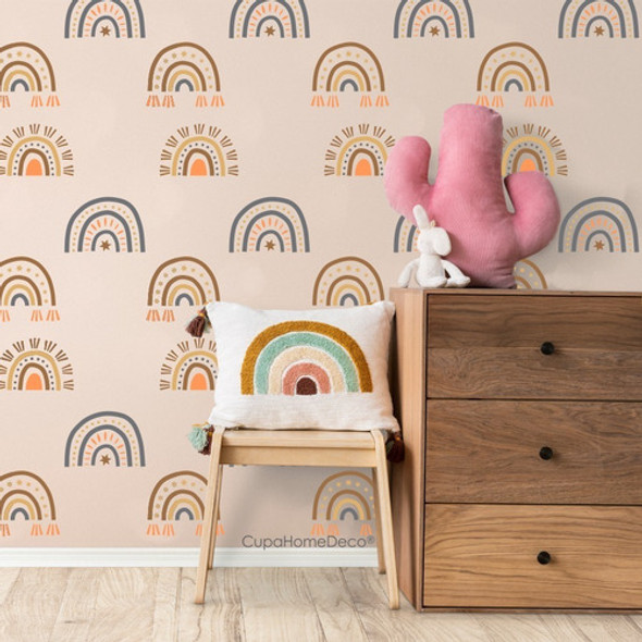 Stencil Arcoiris Boho Art. C4486 - 50 X 60 Cupa Home Deco 0