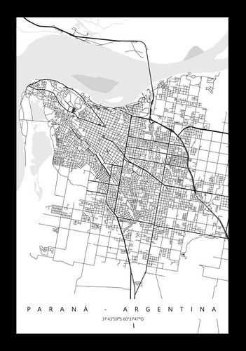 Paraná - Póster De Ciudades Para Imprimir 1