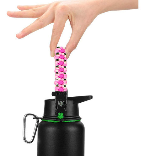 Alça Paracord Externa Para Garrafa De Água De Boca Larga Por 0