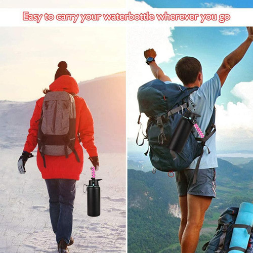 Alça Paracord Externa Para Garrafa De Água De Boca Larga Por 1