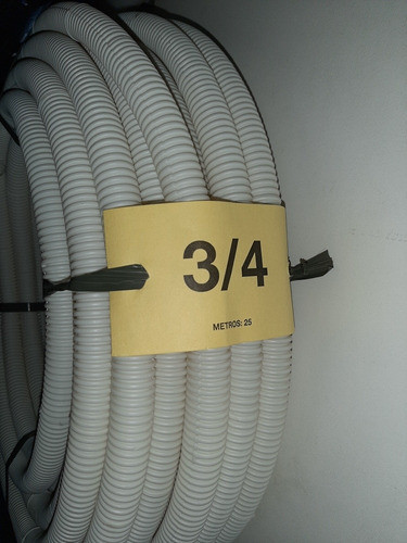 Caño Corrugado Luz Flexible 3/4 *25mt. Casa Gisela 1