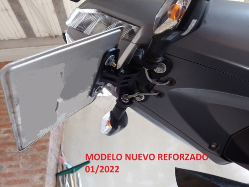 Porta Patente Rebatible Rouser Ns 200 160 135 P/ Guiños Orig 1