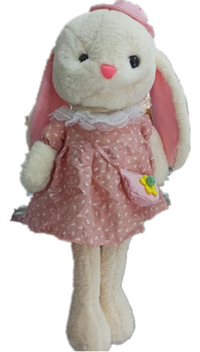 Peluche Conejo Oreja Larga Con Vestido 0