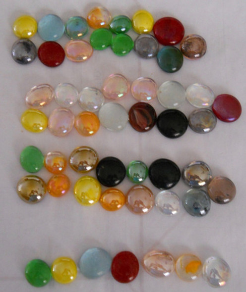 52 U. Gemas De Vidrio + 4 U. Caramelos De Vidrio 0