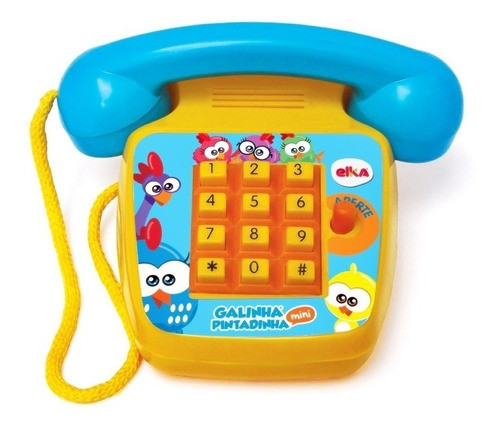 Telefone Galinha Pintadinha Foninho Infantil Musical - Elka 0