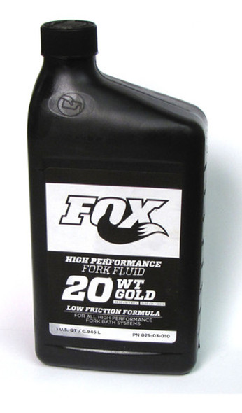 Aceite Horquilla Bicicleta Fox 20 Wt Gold 32 Oz 1