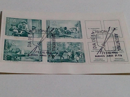 Tarjeta Filatelia Día De Emisión 29/1/66  Prilidiano Pueyrre 0