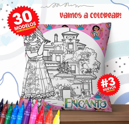 Plantillas Almohadones Colorear Infantiles Dia Del Niño #3 1