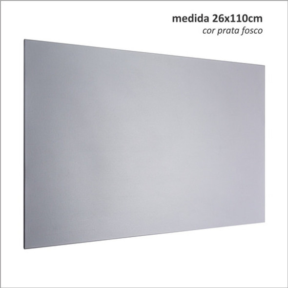 Mural Quadro Magnético 26x110cm - Prata Fosco + 30 Ímas 1