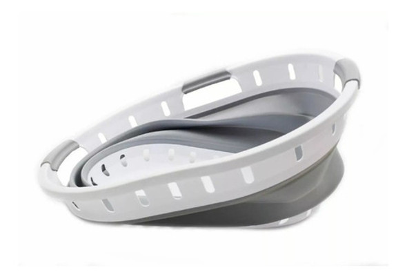 Cesta De Lavandería Plegable Canasto De Ropa Ovaladaº 0