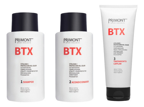 Primont Shampoo + Acondicionador + Tratamiento Btx 0